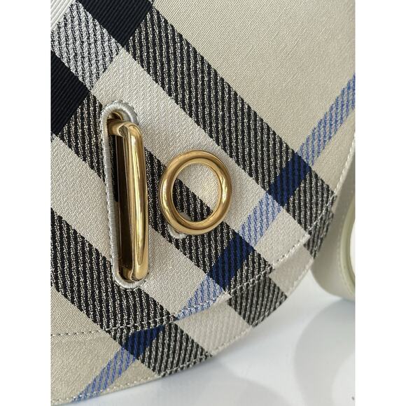 Burberry Small Rocking Horse Check Lichen Bag Jackquard Italy 80996621 NWT $1990 - Picture 5 of 16